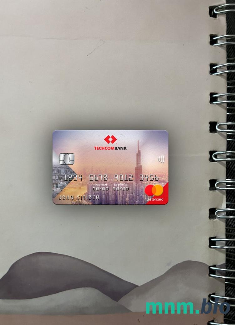 Vietnam Techcombank wygląd zdjęcia mastercard skan PSD + zdjęcie
